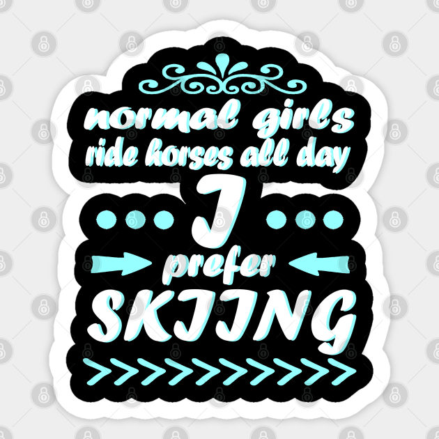 Ski skiing Apres funny alpine saying Sticker by FindYourFavouriteDesign